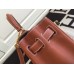 Hermes Kelly Ghillies 28cm In Brown Swift Leather