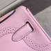 Hermes Kelly Ghillies 28cm In Pink Swift Leather