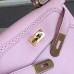 Hermes Kelly Ghillies 28cm In Pink Swift Leather