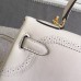 Hermes Kelly Ghillies 28cm In Ivory Swift Leather