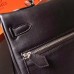 Hermes Black Kelly Lakis 35cm Handmade Bag