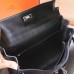 Hermes Black Kelly Lakis 35cm Handmade Bag