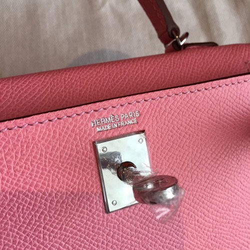 Replica Hermes Kelly Mini II Handmade Bag In Rose Confetti Epsom Leather