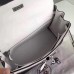 Hermes White Kelly Lakis 32cm Toile and Swift Bag