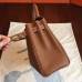 Hermes Gold Clemence Kelly Retourne 28cm Handmade Bag