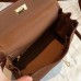 Hermes Gold Clemence Kelly Retourne 28cm Handmade Bag