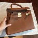 Hermes Gold Clemence Kelly Retourne 28cm Handmade Bag