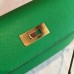 Hermes Bamboo Epsom Kelly Sellier 28cm Handmade Bag