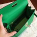 Hermes Bamboo Epsom Kelly Sellier 28cm Handmade Bag
