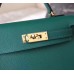 Hermes Malachite Epsom Kelly Mini II 20cm Handmade Bag