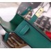 Hermes Malachite Epsom Kelly Mini II 20cm Handmade Bag