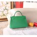 Hermes Bamboo Epsom Kelly Mini II 20cm Handmade Bag