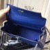 Hermes Blue Electric Clemence Kelly 28cm Bag