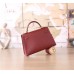 Hermes Ruby Epsom Kelly Mini II 20cm Handmade Bag