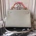 Hermes Light Grey Clemence Kelly 28cm Bag