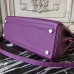 Hermes Purple Clemence Kelly 28cm Bag