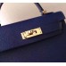 Hermes Sapphire Epsom Kelly Mini II 20cm Handmade Bag