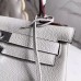 Hermes White Kelly 28cm Bag With Zigzag Handle