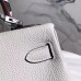 Hermes White Kelly 28cm Bag With Zigzag Handle