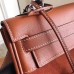 Hermes Brown Suede Kelly 32cm Bag With Zigzag Handle