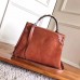 Hermes Brown Suede Kelly 32cm Bag With Zigzag Handle