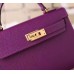 Hermes Cyclamen Epsom Kelly Mini II 20cm Handmade Bag