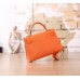 Hermes Orange Epsom Kelly Mini II 20cm Handmade Bag