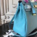 Hermes Blue Jean Clemence Kelly 32cm Retourne Bag