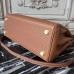 Hermes Brown Clemence Kelly 32cm Retourne Bag