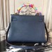 Hermes Navy Blue Clemence Kelly 32cm Retourne Bag