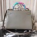 Hermes Grey Clemence Kelly 32cm Retourne Bag