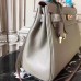 Hermes Grey Clemence Kelly 32cm Retourne Bag