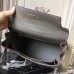 Hermes Grey Clemence Kelly 32cm Retourne Bag