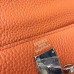 Hermes Orange Clemence Kelly 32cm Retourne Bag