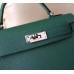 Hermes Malachite Chevre Kelly Mini II 20cm Handmade Bag