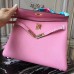 Hermes Pink Clemence Kelly 32cm Retourne Bag