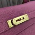 Hermes Pink Clemence Kelly 32cm Retourne Bag