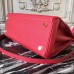 Hermes Red Clemence Kelly 32cm Retourne Bag