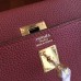 Hermes Bordeaux Clemence Kelly 25cm Retourne Handmade Bag