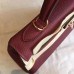 Hermes Bordeaux Clemence Kelly 25cm Retourne Handmade Bag