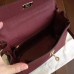 Hermes Bordeaux Clemence Kelly 25cm Retourne Handmade Bag