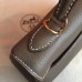 Hermes Etoupe Clemence Kelly 25cm Retourne Handmade Bag