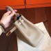 Hermes Grey Clemence Kelly 25cm Retourne Handmade Bag