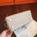 Hermes Grey Clemence Kelly 25cm Retourne Handmade Bag