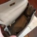 Hermes Grey Clemence Kelly 25cm Retourne Handmade Bag