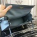 Hermes Light Blue Epsom Kelly 32cm Sellier Bag