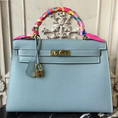 hermes kelly light blue