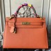 Hermes Orange Epsom Kelly 32cm Sellier Bag