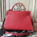 Hermes Red Epsom Kelly 32cm Sellier Bag