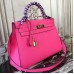 Hermes Rose Red Epsom Kelly 32cm Sellier Bag